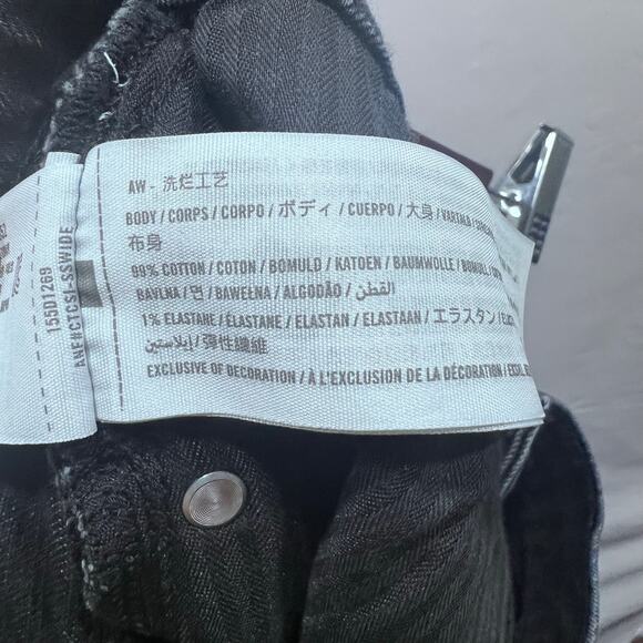 Abercrombie & Fitch Ankle Straight Ultra High Rise Black Jeans Women's 32/14R - Picture 8 of 8